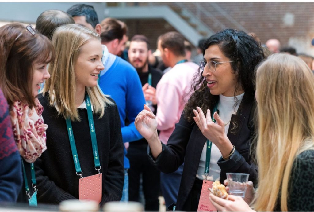 A group of woman speaking at Shopify Pursuit