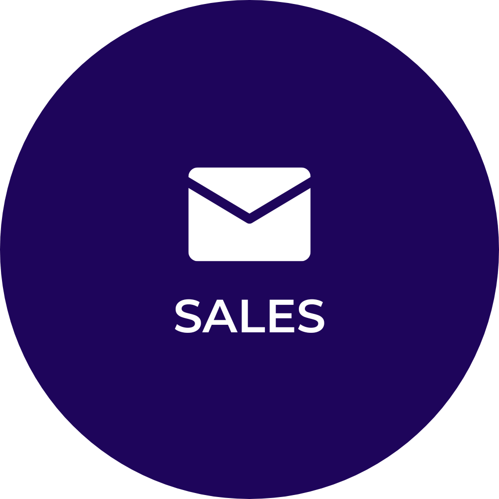 contact us icon to log a sales support ticket